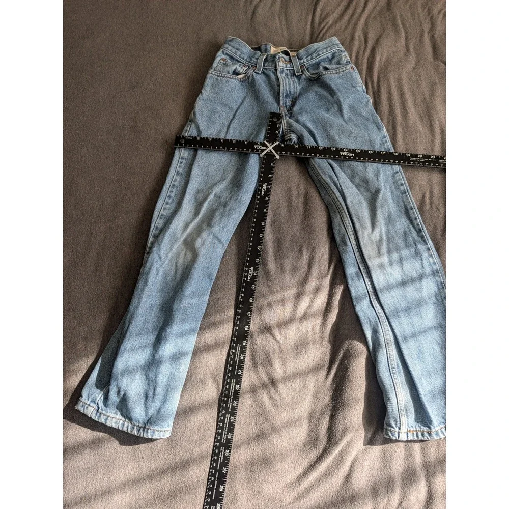 Levis 550 Relaxed Fit Boys Slim Jeans Light Wash Denim Size 12 Slim 24x26.5